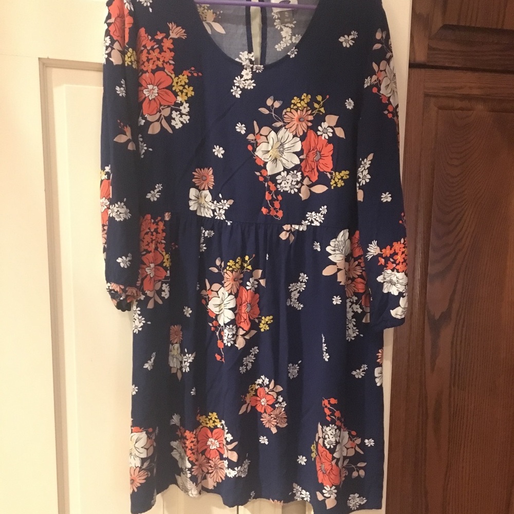 Floral fit and flare dress